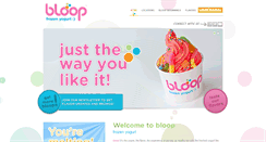 Desktop Screenshot of bloopfrozenyogurt.com